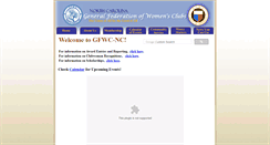 Desktop Screenshot of gfwcnc.org