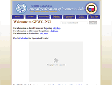 Tablet Screenshot of gfwcnc.org